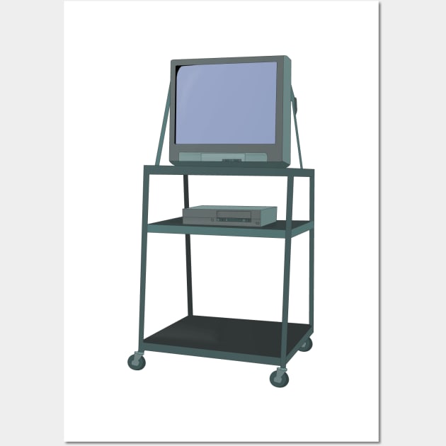 TV And VCR Cart Classroom 80s 90s Funny School 90s Nostalgia tv-and-vcr-cart-classroom-80s-90s-funny-school-90s-nostalgia